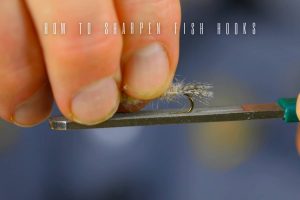 how to sharpen fish hooks