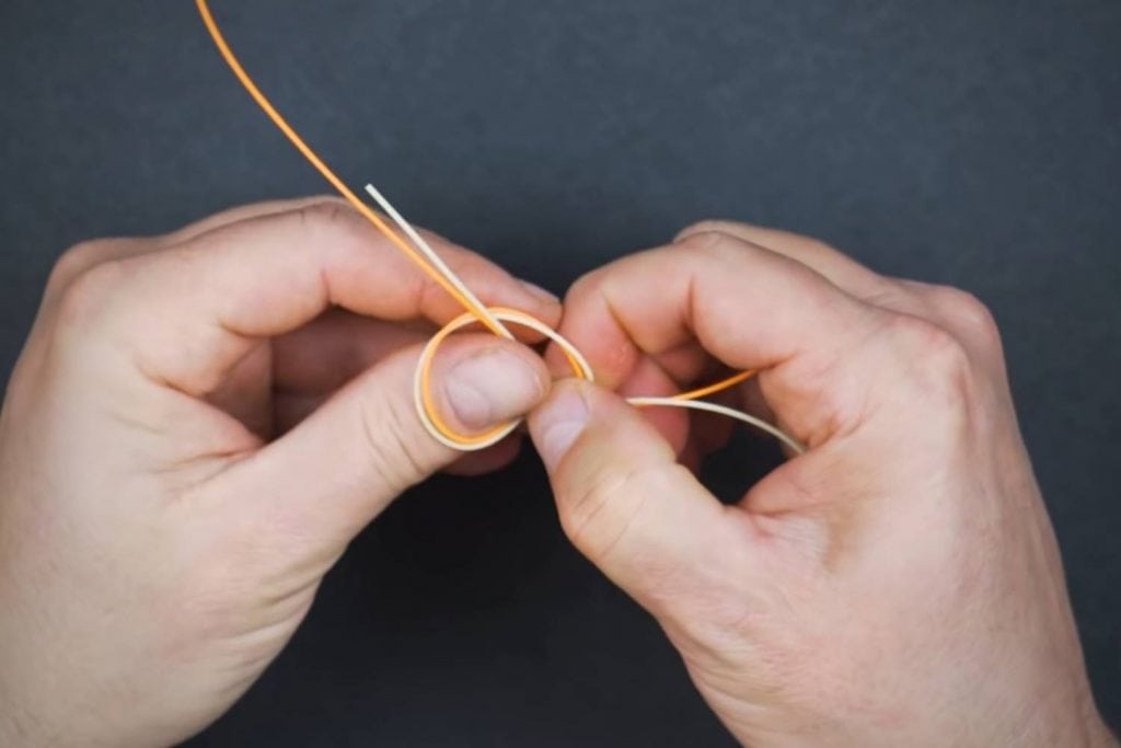 connecting fly line leader tippet