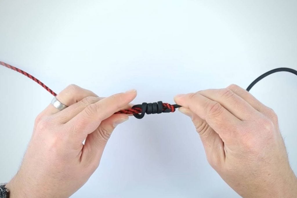 How to tie an Albright Knot step 4