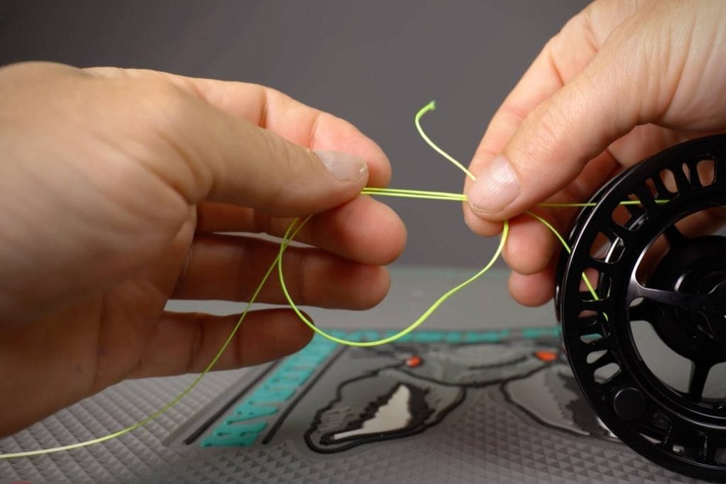 What knot do you use to tie backing to your reel