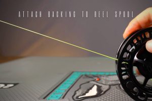 how to attach backing to a fly reel