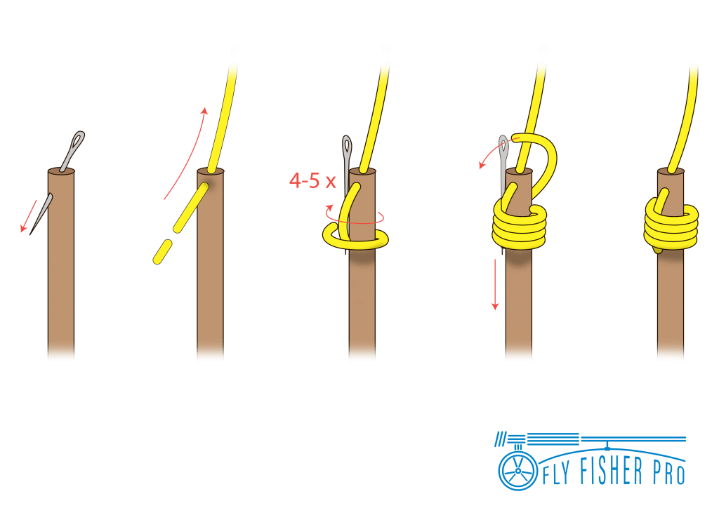 how to tie a needle knot