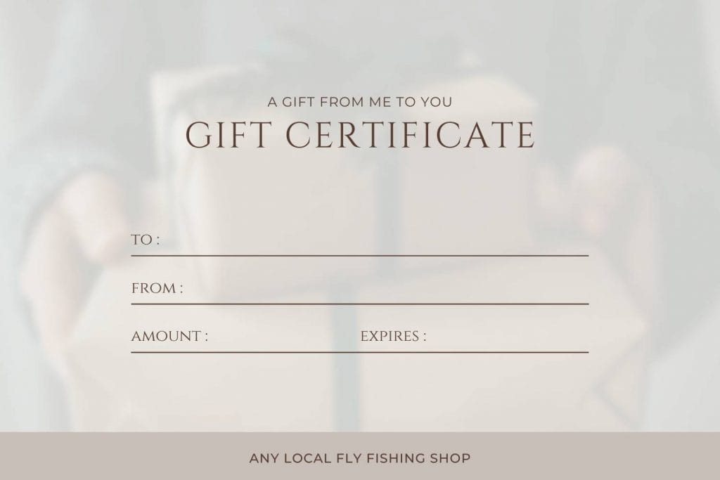 Fly Fishing Gift Cards