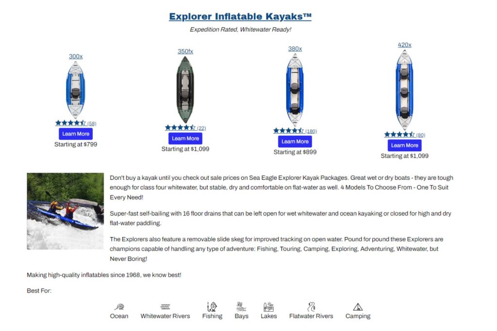 sea eagle kayak