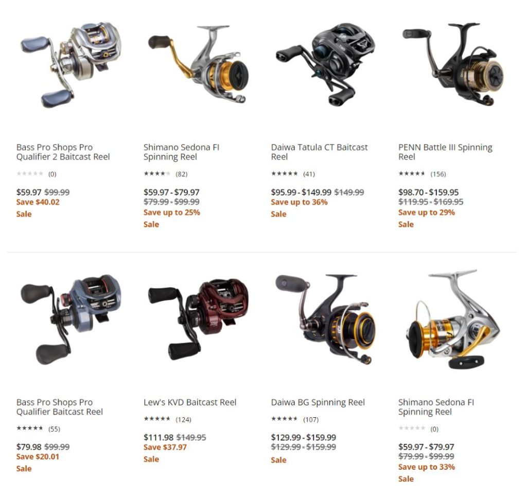 Cabelas Reels Black Friday Sale