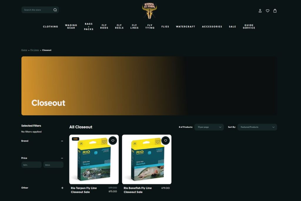 Platte River Fly Shop Lines Black Friday Sale